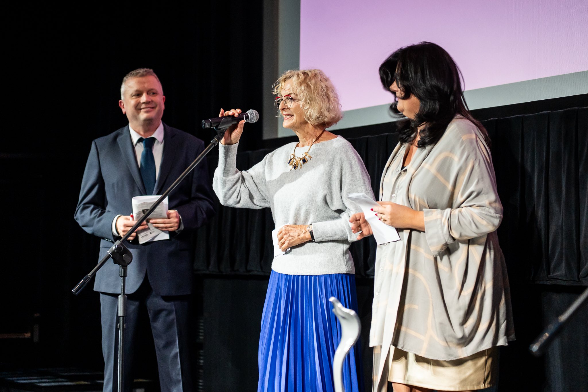 Jakub Wiewiórski, Irena Pilatowska i Agnieszka Pacho, fot. Mikołaj Zacharow