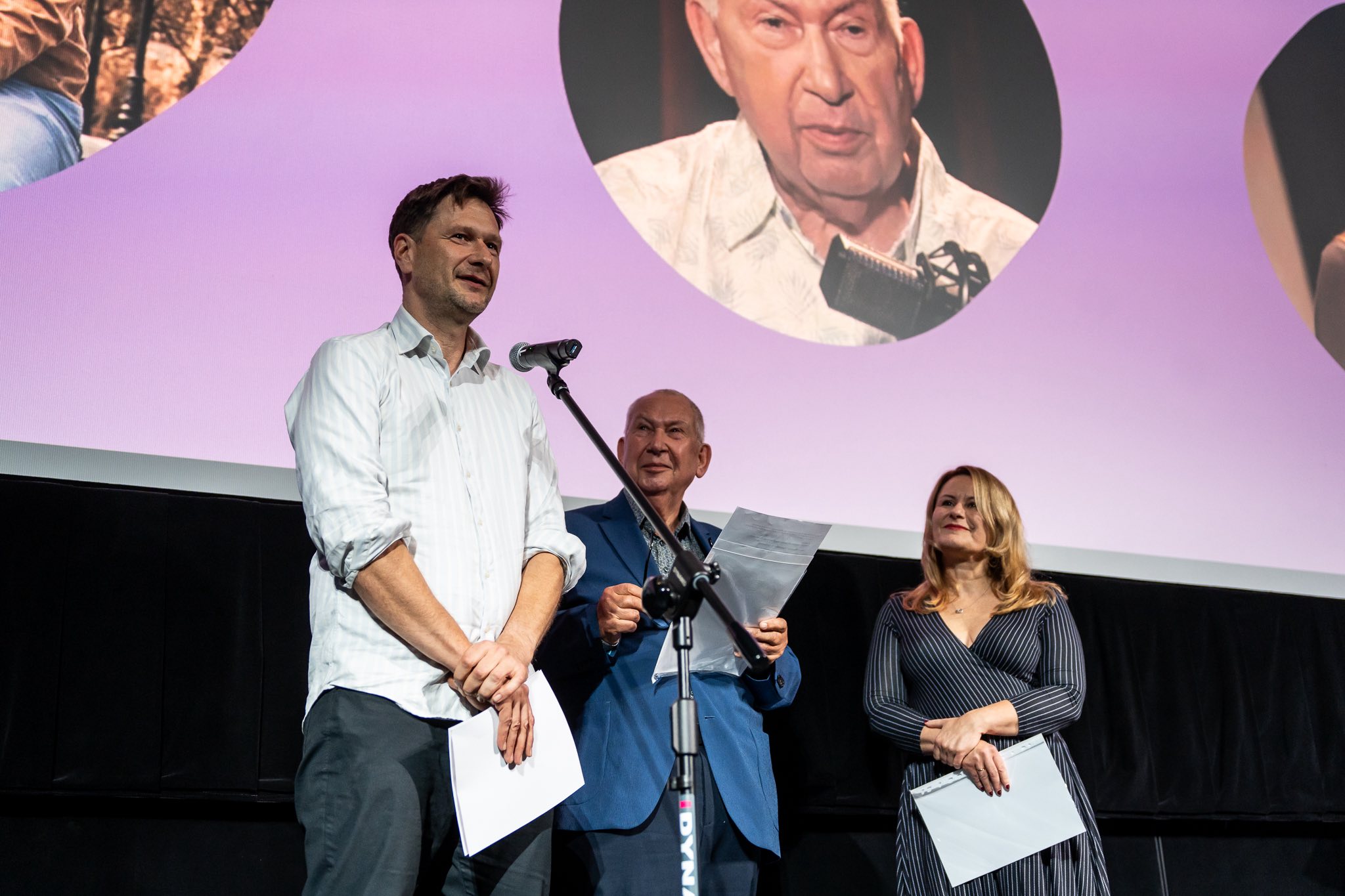 Wojtek Augustyniak, Michał Fajbusiewicz i Kasia Michalak, fot. Mikołaj Zacharow