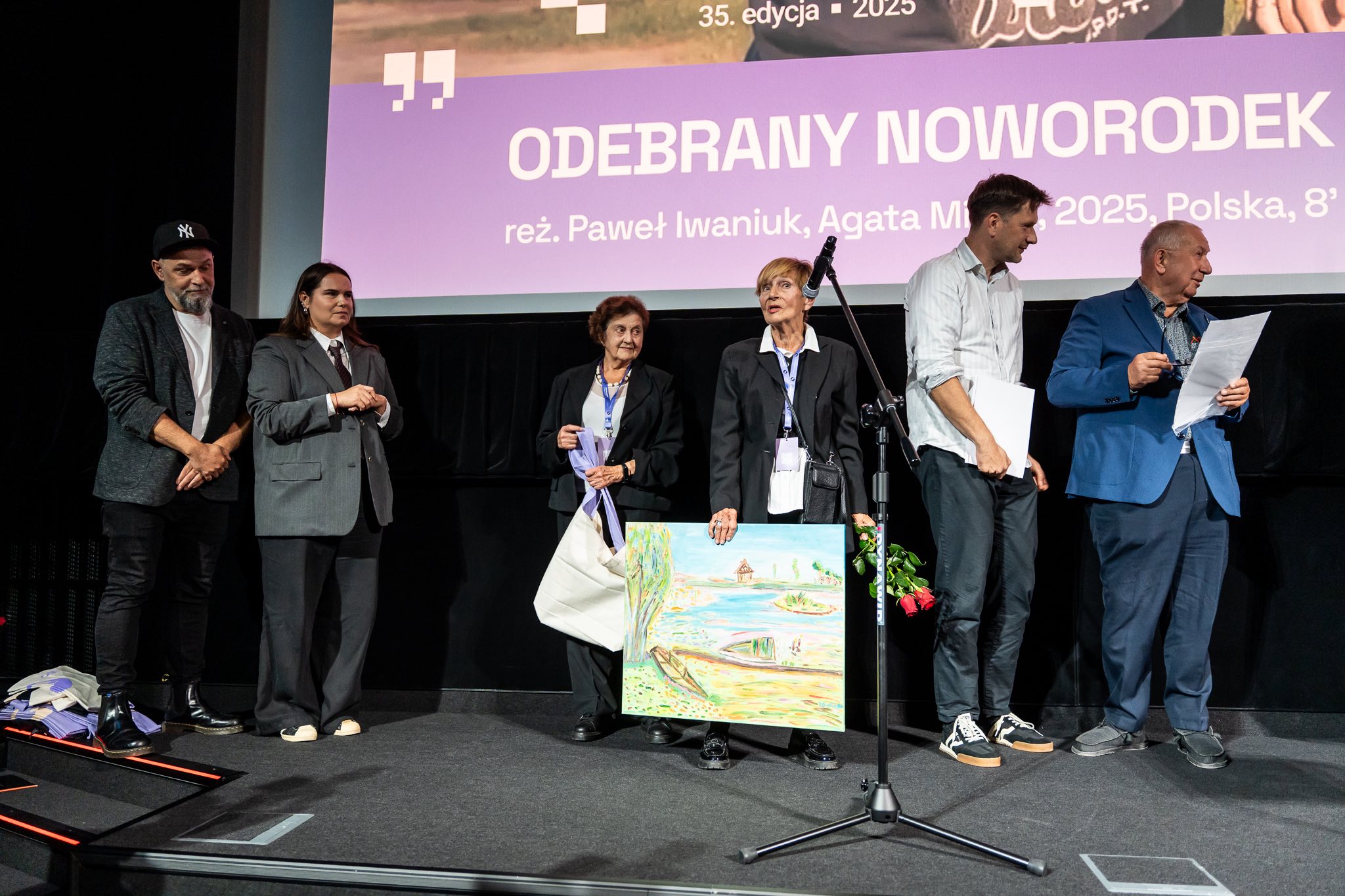 Michał Iwaniuk, Agata Midak, Magdalena Druli, Maria Sondej, Wojtek Augustyniak i Michał Fajbusiewicz, fot. Mikołaj Zacharow